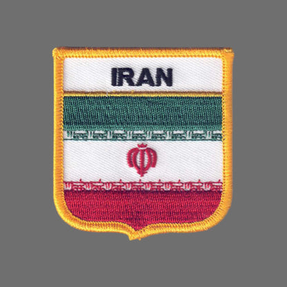 IRAN Flag Shield Patch - 6381