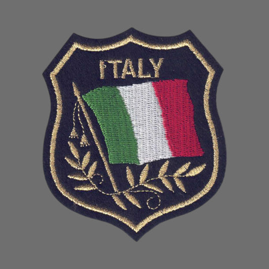 ITALY Mylar Flag Shield Patch - 6422