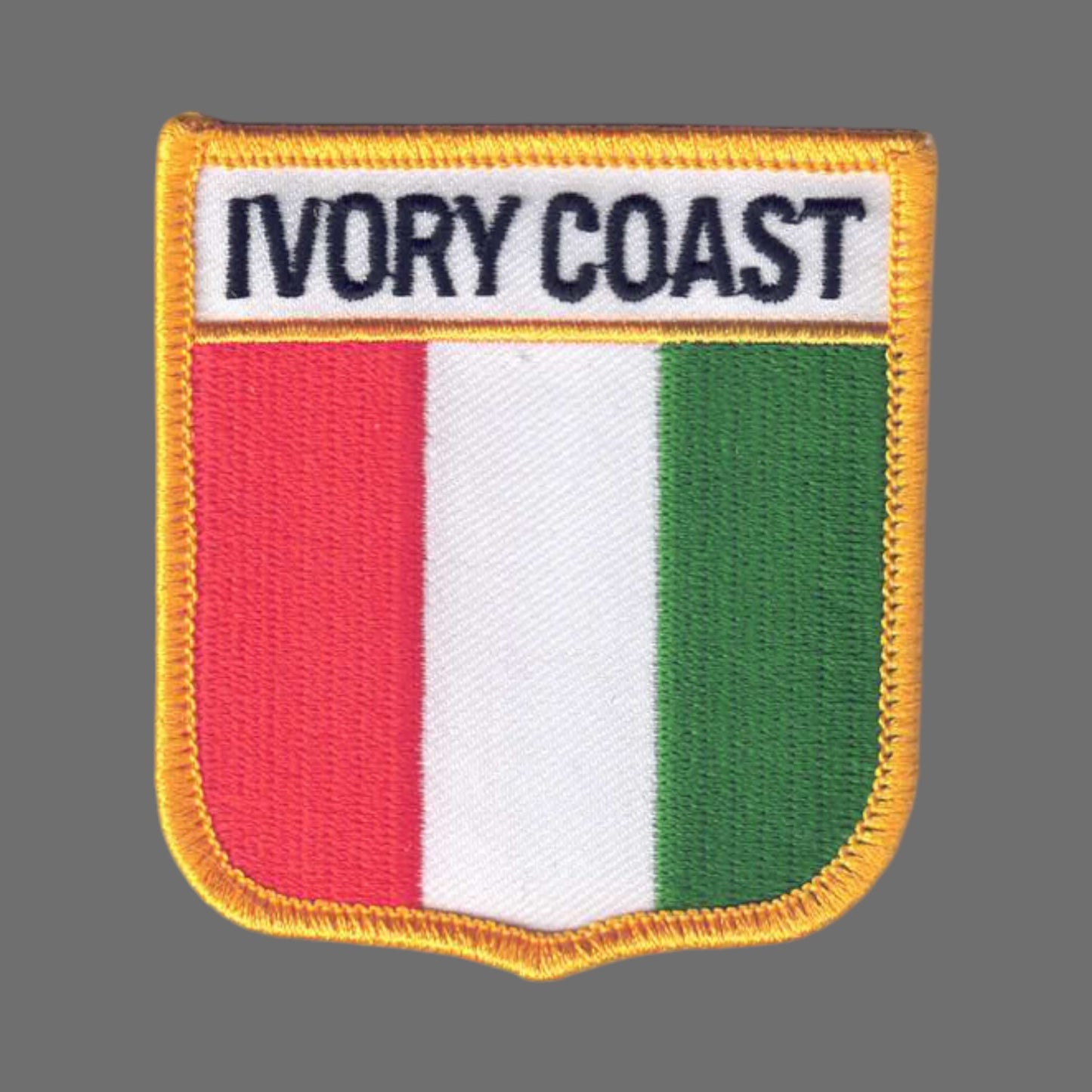 IVORY COAST Flag Shield Patch - 6436