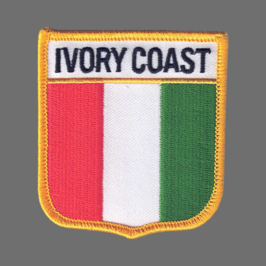 IVORY COAST Flag Shield Patch - 6436