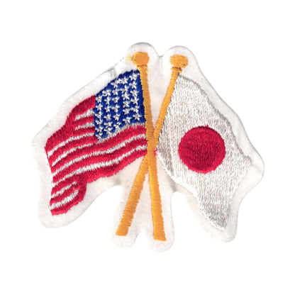 Japan and USA Flags Patch - 6445