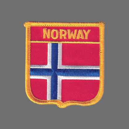 NORWAY Flag Shield Patch - 6541