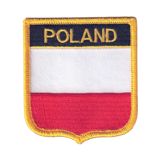POLAND Flag Shield Patch - 6611