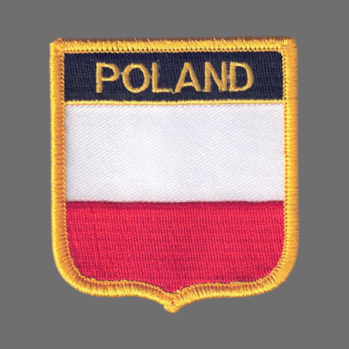 POLAND Flag Shield Patch - 6611
