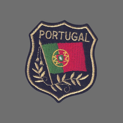 PORTUGAL Mylar Flag Shield Patch - 6622