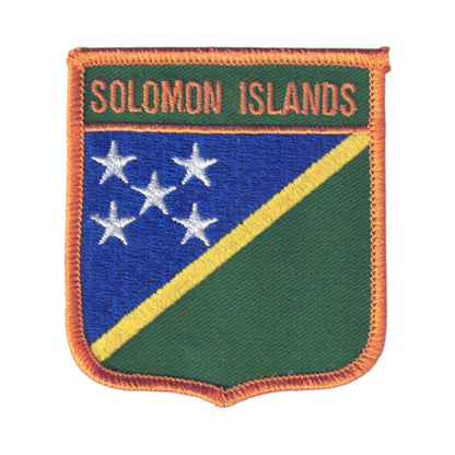 SOLOMON ISLANDS Flag Shield Patch - 6625