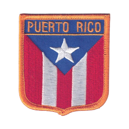 PUERTO RICO Flag Shield Patch - 6631
