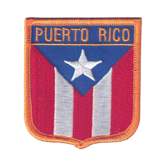 PUERTO RICO Flag Shield Patch - 6631