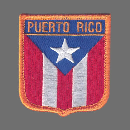 PUERTO RICO Flag Shield Patch - 6631