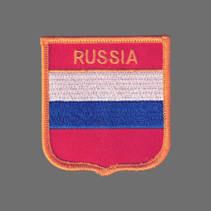 RUSSIA Flag Shield Patch - 6651