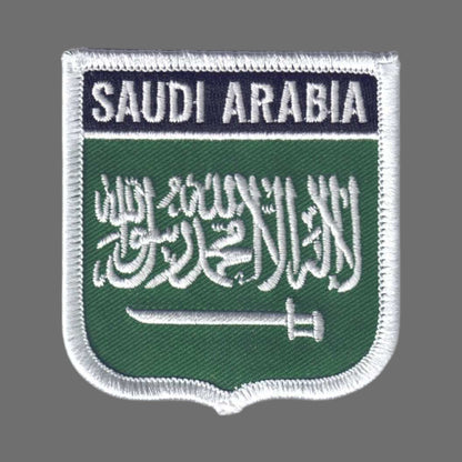 SAUDI ARABIA Flag Shield Patch - 6661