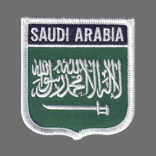 SAUDI ARABIA Flag Shield Patch - 6661