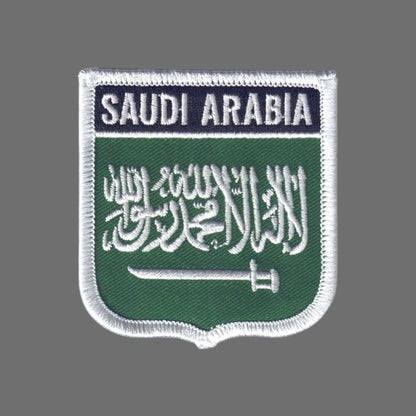 SAUDI ARABIA Flag Shield Patch - 6661
