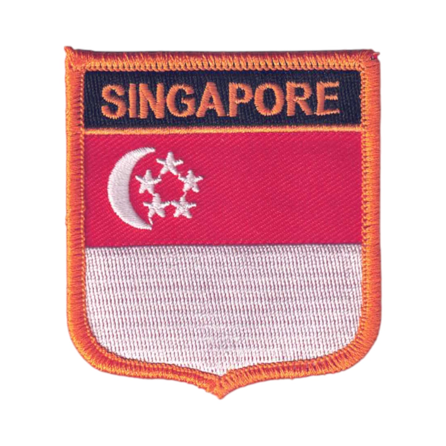SINGAPORE Flag Shield Patch - 6681