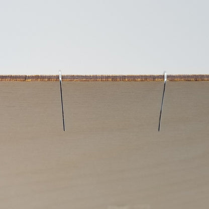 Redwood Earrings - Circle Wood Earrings - California Redwood Dangle Earrings - CA Souvenir Keepsake