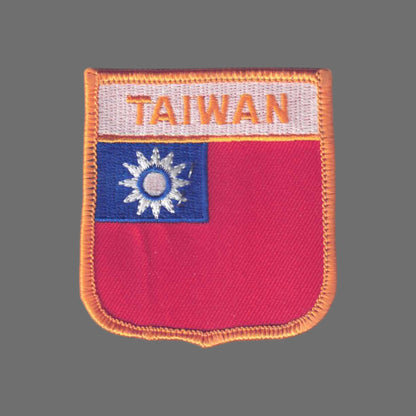 TAIWAN Flag Shield Patch - 6771