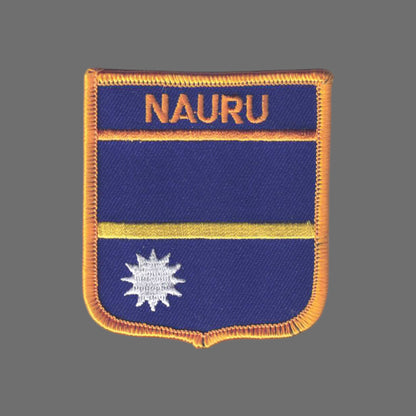NAURU Flag Shield Patch - 6778
