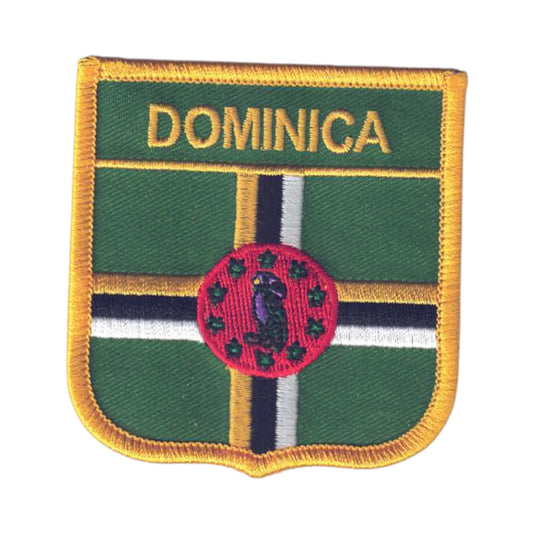 DOMINICA Flag Shield Patch - 6803
