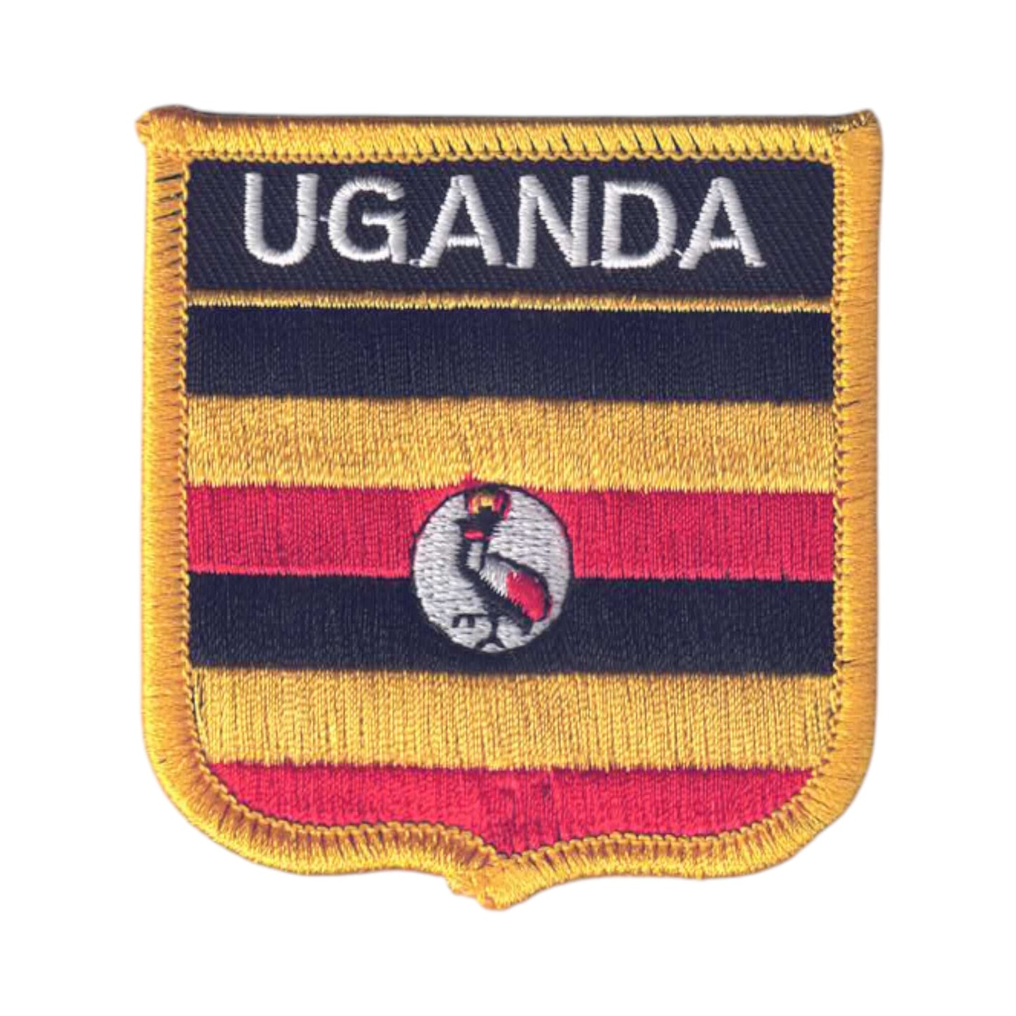 UGANDA Flag Shield Patch - 6808