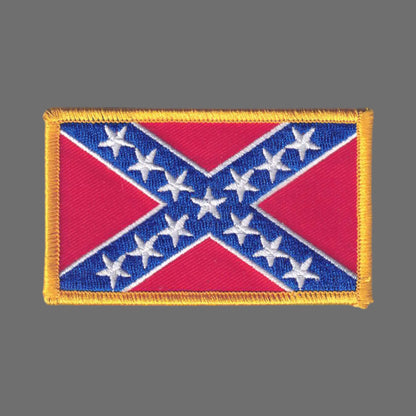 Rebel Confederate Flag Historical Patch - 6854