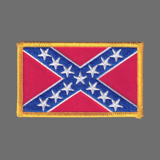 Rebel Confederate Flag Historical Patch - 6854