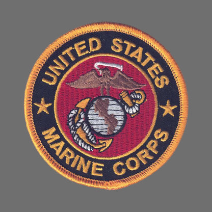 MARINES on Black Twill Patch - 6863