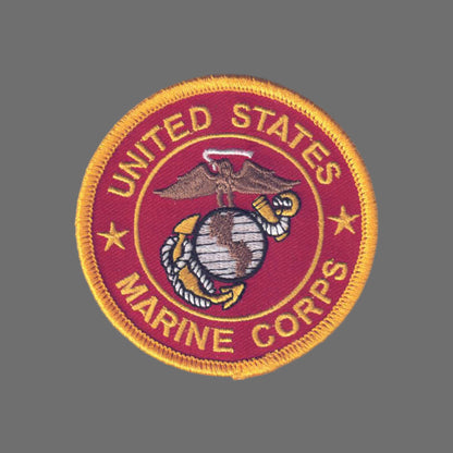 US MARINES on Red Twill Patch - 6863-36