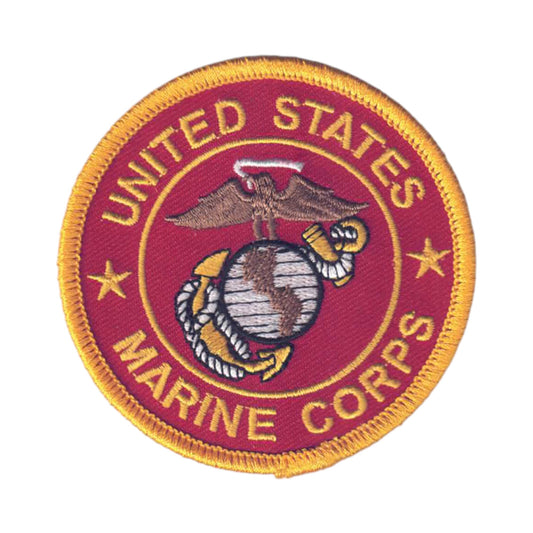 US MARINES on Red Twill Patch - 6863-36