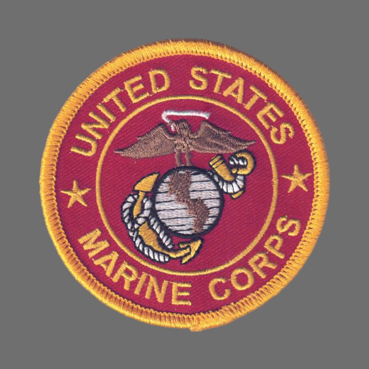 US MARINES on Red Twill Patch - 6863-36