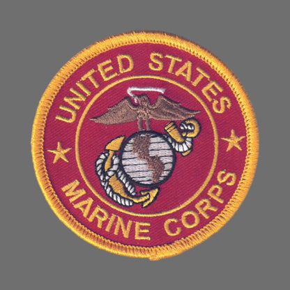 US MARINES on Red Twill Patch - 6863-36