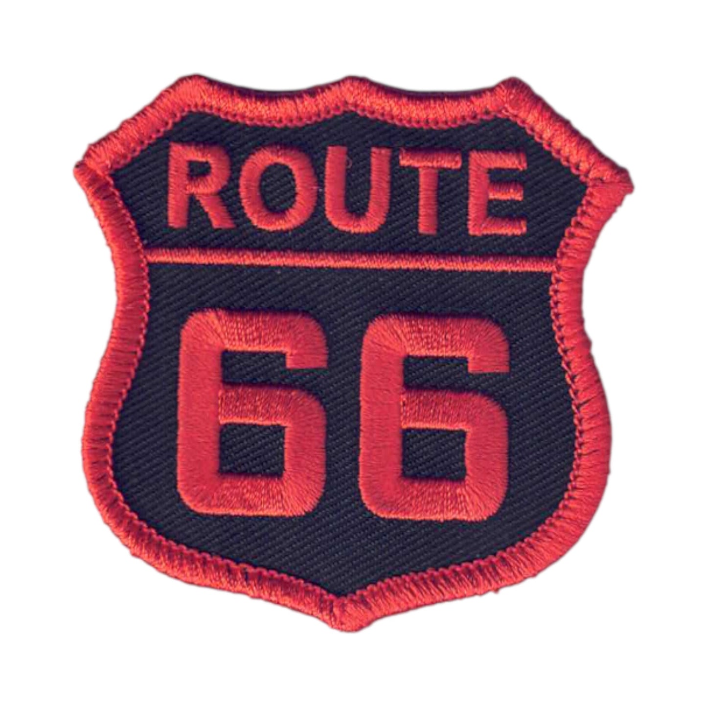 ROUTE 66 Patch Orange on Black - 6876-32/01