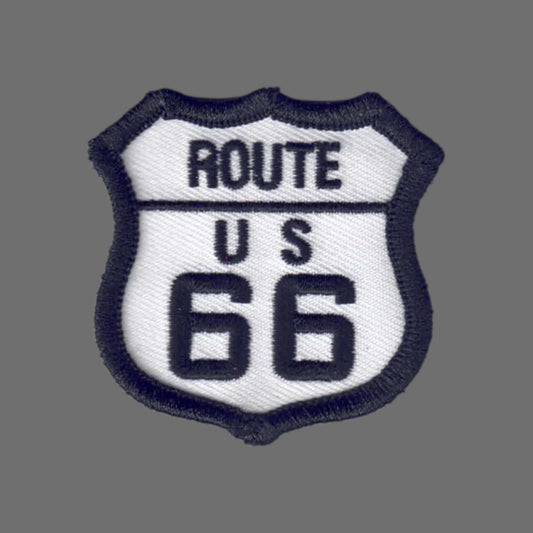 ROUTE 66 White Patch 2 Inch - 6877