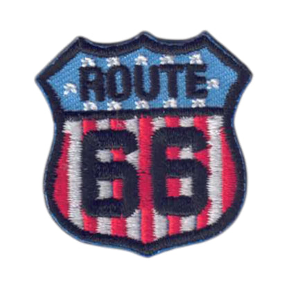 ROUTE 66 US flag MINI Patch  - 6892