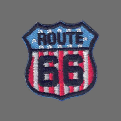 ROUTE 66 US flag MINI Patch  - 6892