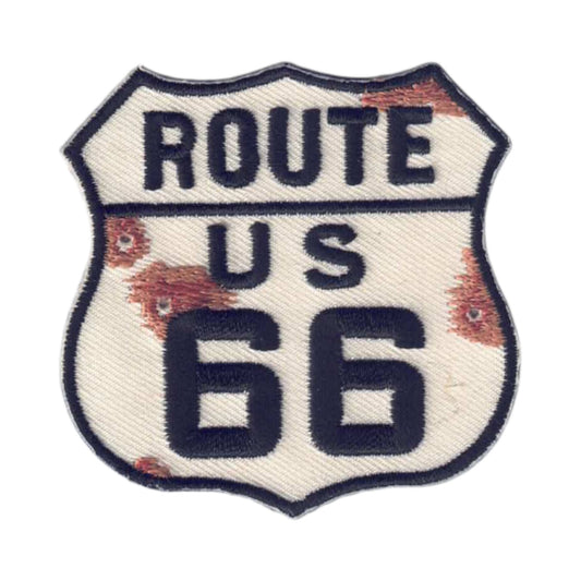 ROUTE US 66 Bullet Holes and Rust Patch -  6897