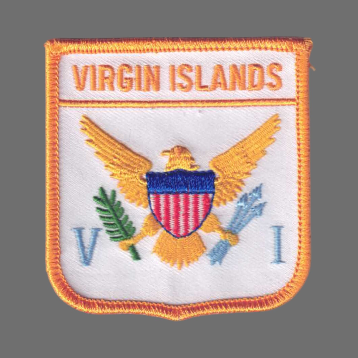 VIRGIN ISLANDS Flag Shield Patch - 6911