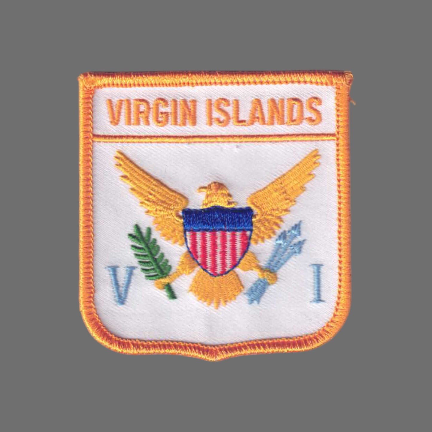 VIRGIN ISLANDS Flag Shield Patch - 6911
