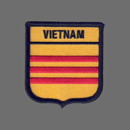 VIETNAM (South) Flag Shield Patch - 6976