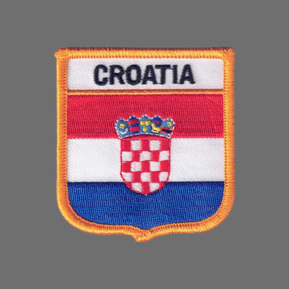 CROATIA Flag Shield Patch - 7091