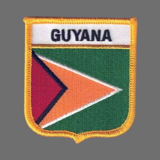 GUYANA Flag Shield Patch - 7194