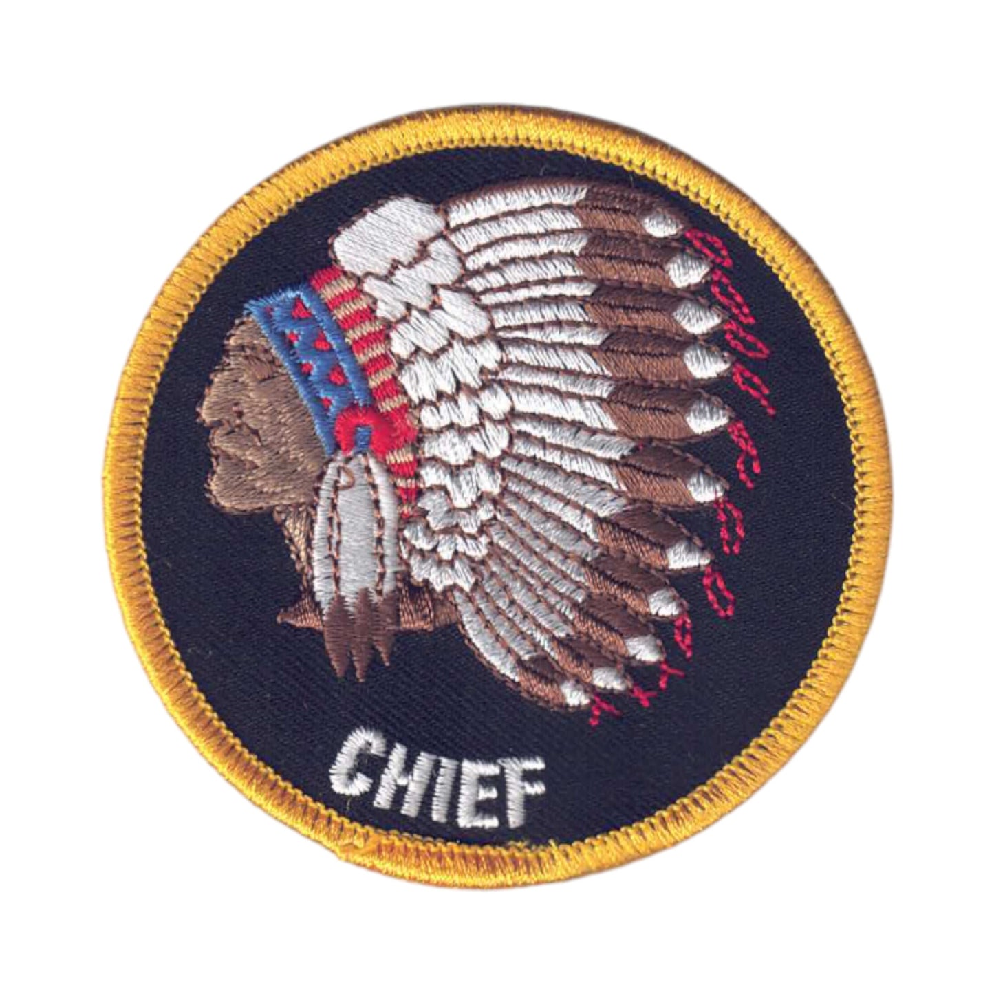 CHIEF Native American Indian Patch - 7221