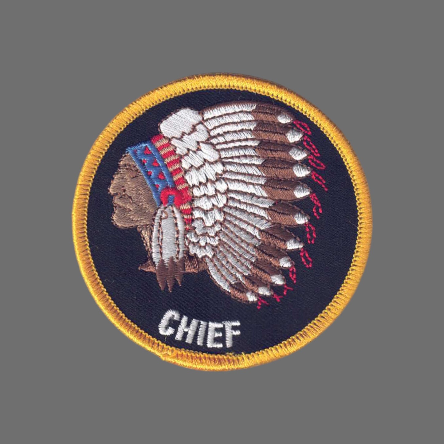 CHIEF Native American Indian Patch - 7221