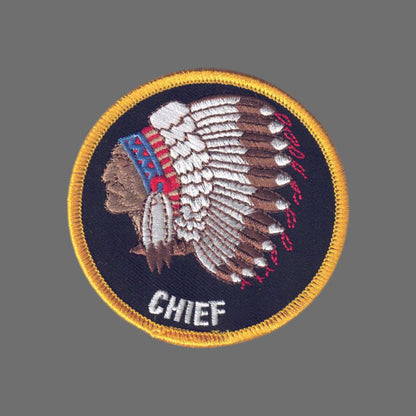 CHIEF Native American Indian Patch - 7221