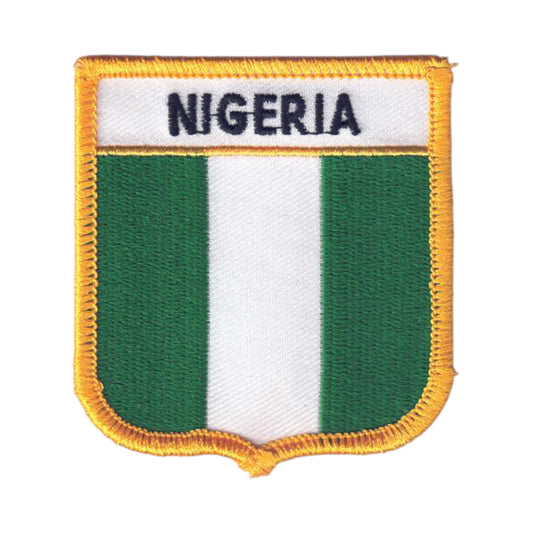 NIGERIA Flag Shield Patch - 7311
