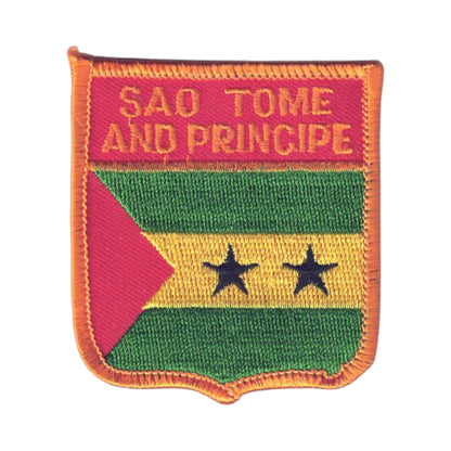 SAO TOME AND PRINCIPE Flag Shield Patch - 7391