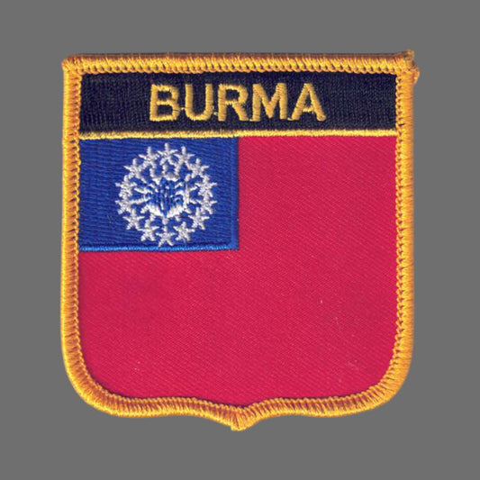 BURMA Flag Shield Patch - 7394