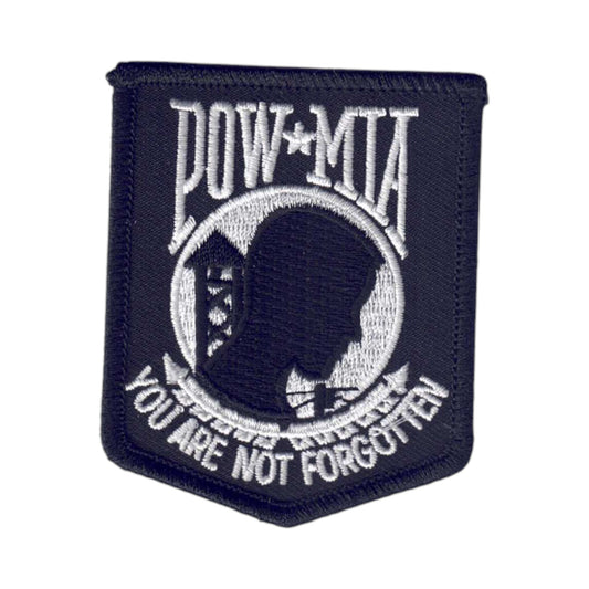 POW MIA Black and White Patch - 7476-39