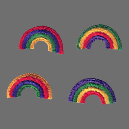 Rainbow Embroidered Patch Alternating colors - 8201