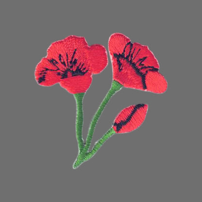 Poppies Cutout Patch 1.75 Inch - 8334