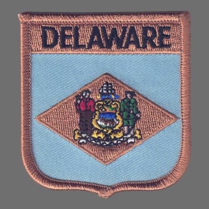 DELAWARE Med Flag Shield Patch  - 1355